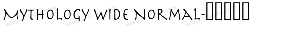 Mythology Wide Normal字体转换